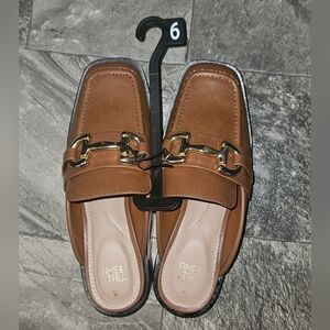 Time and Tru Women's Loafer Mules Size 6 NWT